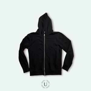 John Elliott Full Zip Black Hoodie.